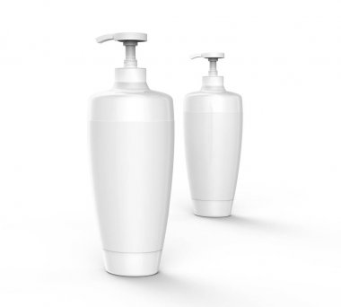 Şampuan veya losyon boş mockup