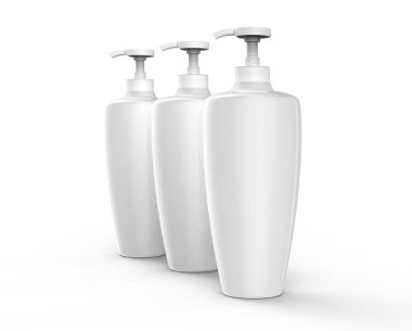 Şampuan veya losyon boş mockup
