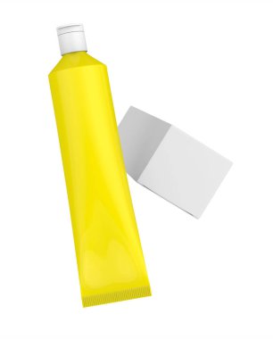 Diş macunu paket mockup