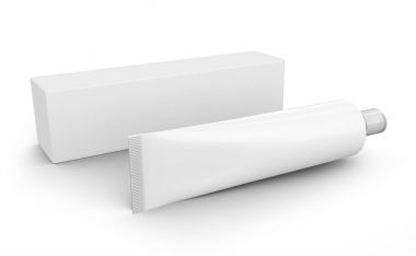 Boş diş macunu mockup