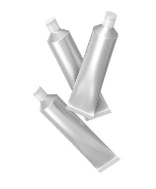 Boş diş macunu mockup