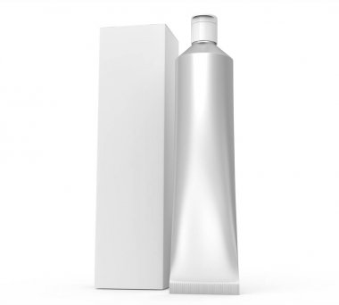 Boş diş macunu mockup