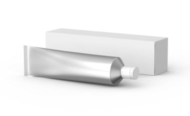 Boş diş macunu mockup