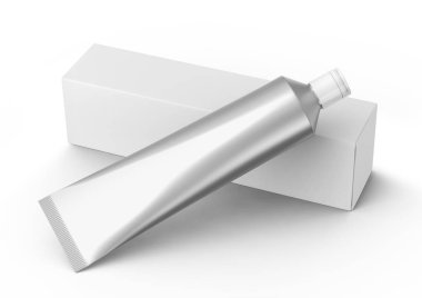 Boş diş macunu mockup