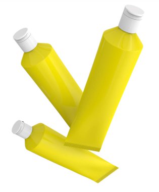 Boş diş macunu mockup