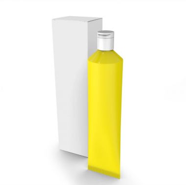 Boş diş macunu mockup