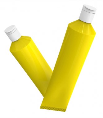 Boş diş macunu mockup