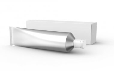 Boş diş macunu mockup