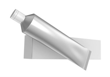 Boş diş macunu mockup