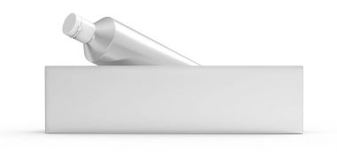 Boş diş macunu mockup
