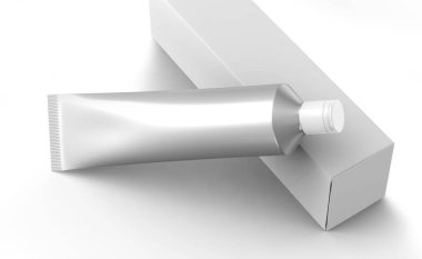 Boş diş macunu mockup