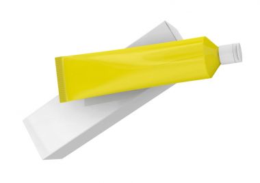 Diş macunu boş mockup