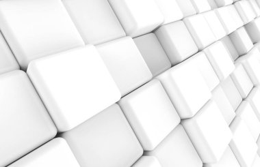 Küp arka plan beyaz yuvarlak