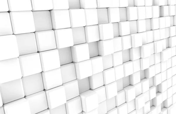 Vita rundade kub bakgrund — Stockfoto
