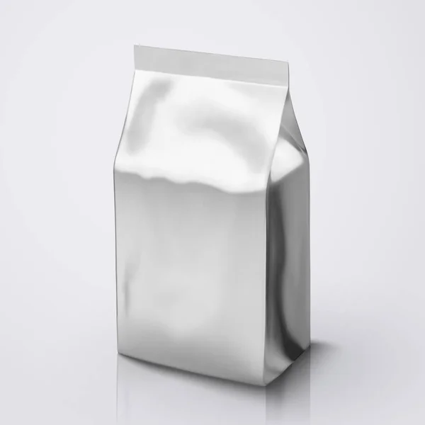 コーヒー豆のパッケージのモックアップ — ストックベクタ