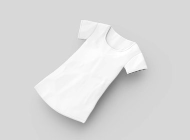 Kepçe boyun T gömlek mockup