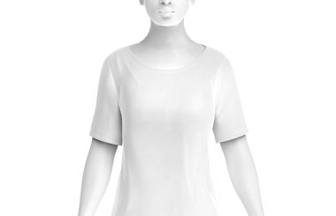 Dirsek uzunluğu gömlek mockup