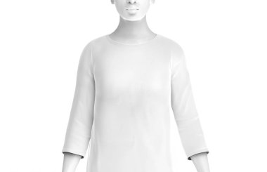 Üç çeyrek kollu gömlek