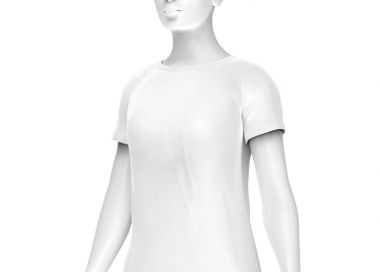 Mürettebat boyun T gömlek