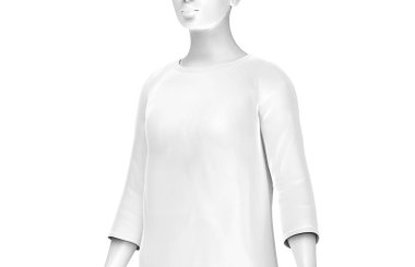 Üç çeyrek kollu gömlek