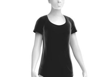 Kepçe boyun gömlek mockup