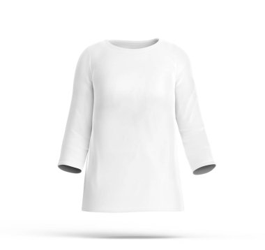 Üç çeyrek gömlek mockup hortumlar