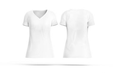 V boyun T-shirt seti