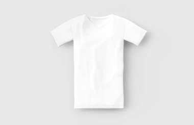 V boyun T-shirt mockup