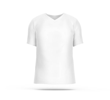 V boyun T-shirt
