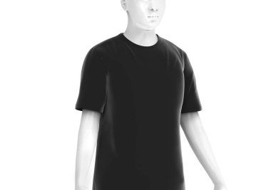 Mürettebat boyun T-shirt