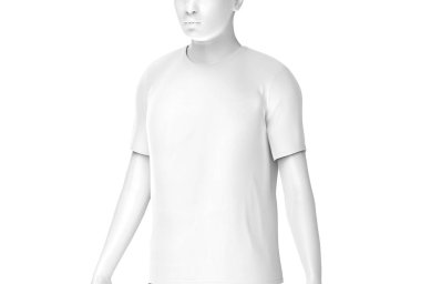 Mürettebat boyun T-shirt