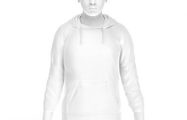 Kapüşonlu sweatshirt mockup