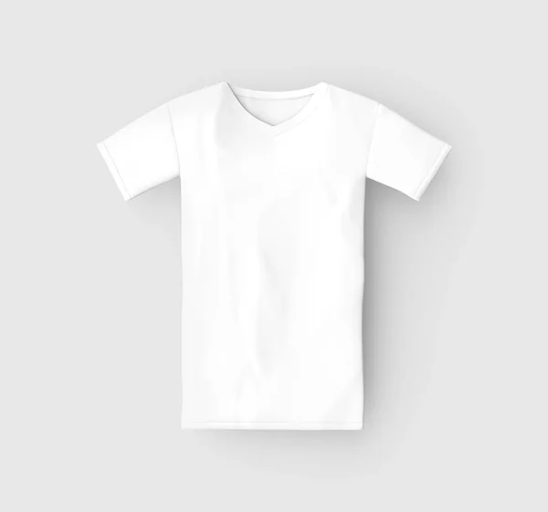 V pescoço camiseta mockup — Fotografia de Stock