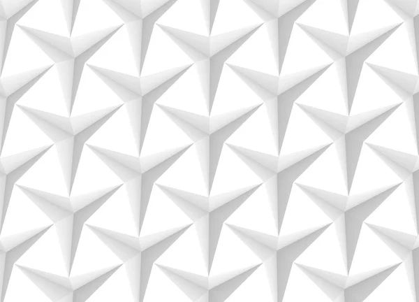 White three pointed star background