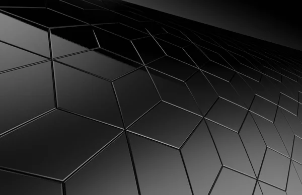 Geometriska svart bakgrund — Stockfoto