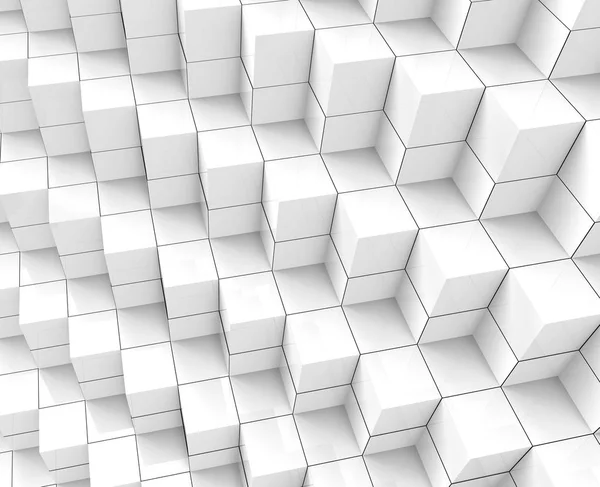 Sfondo cubo bianco — Foto Stock