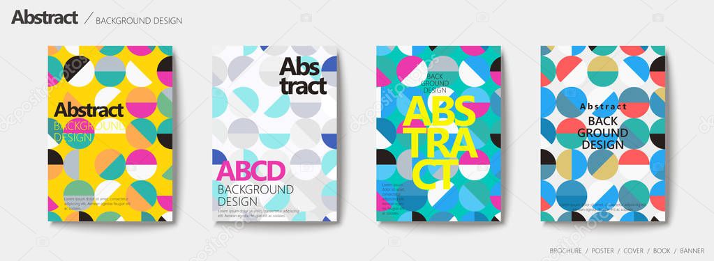 Geometric style brochure set