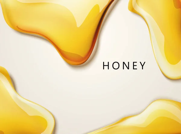 Textura líquida de mel — Vetor de Stock