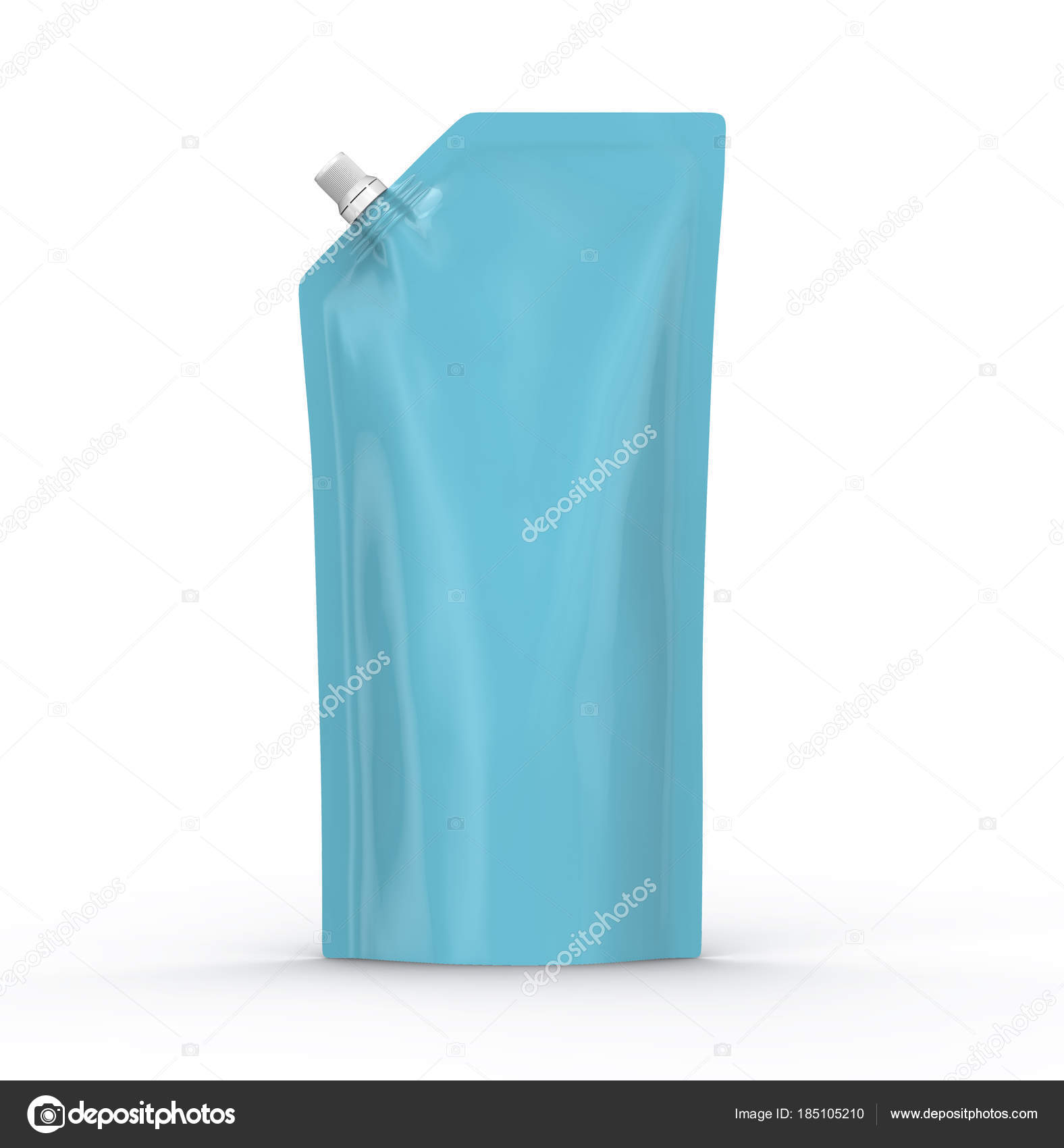 Download Detergent Refill Package Render Light Blue Stand Pouch Bag ...