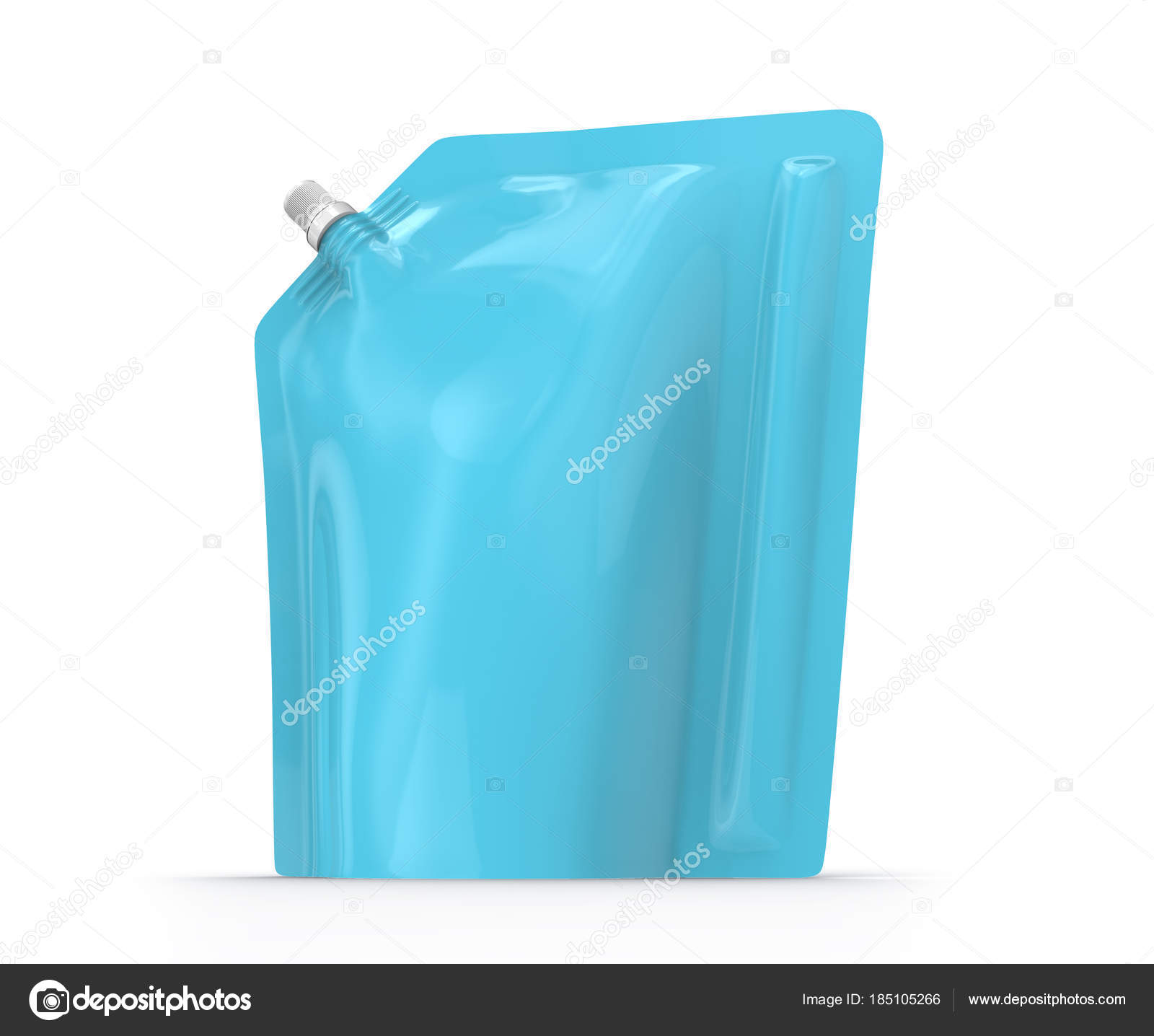 Download Detergent Refill Package Render Light Blue Stand Pouch Bag Mockup Stock Photo Image By C Kchungtw 185105266