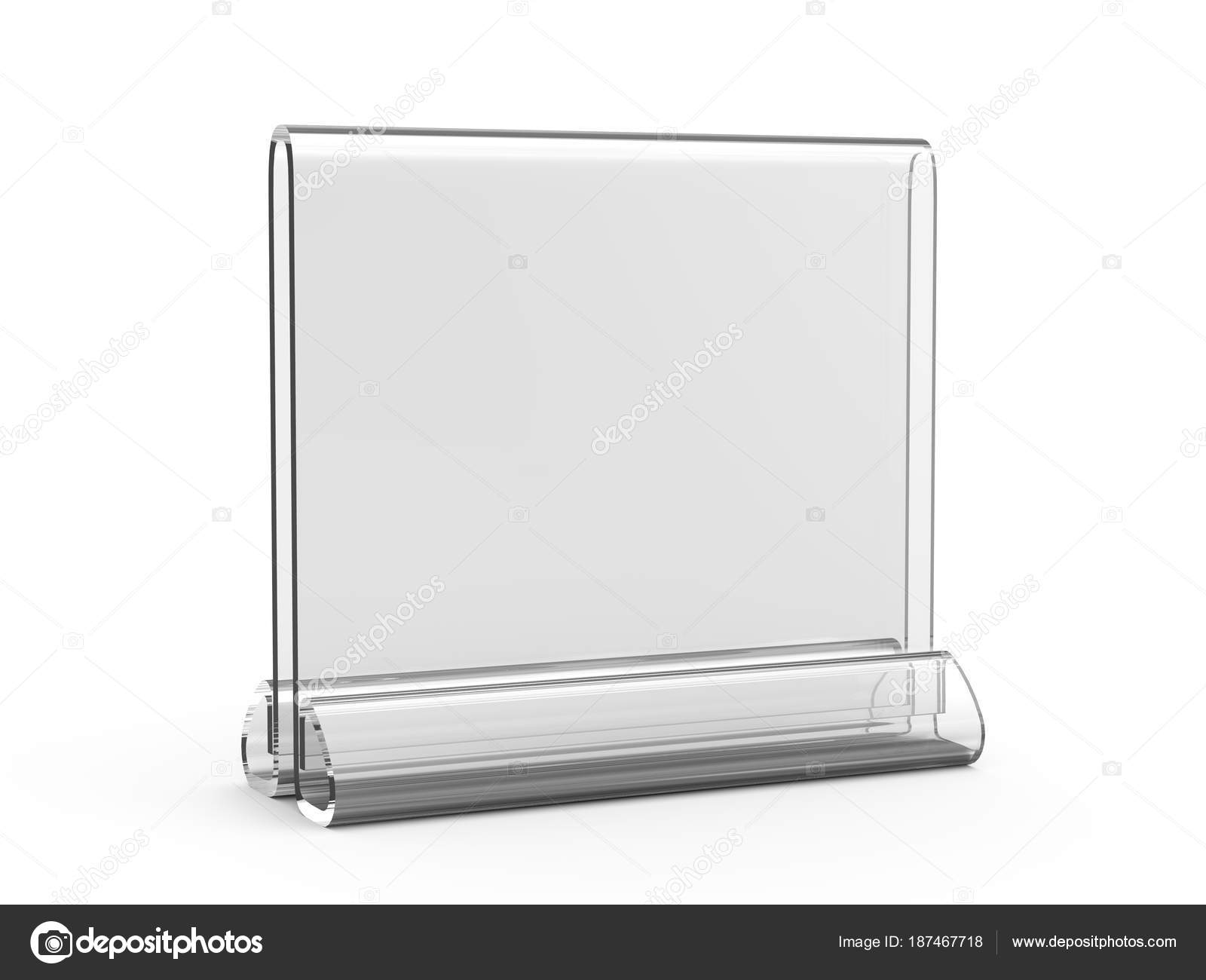 Download Acrylic Stand Mockup Render Transparent Table Stand Stand Square Stock Photo C Kchungtw 187467718 PSD Mockup Templates