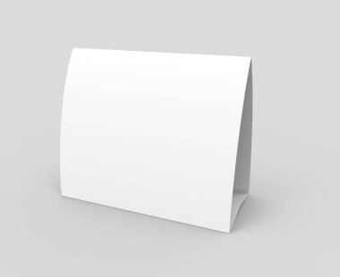 Boş kağıt çadır şablonu