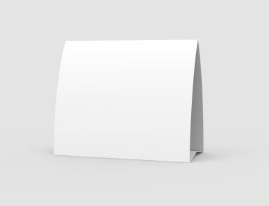 Boş kağıt çadır şablonu