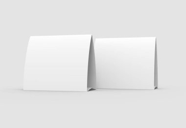 Boş kağıt çadır şablonu