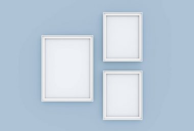 Boş resim çerçevesi mockup