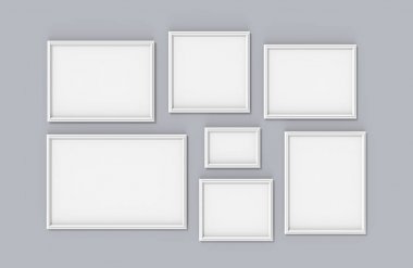 Boş resim çerçevesi mockup