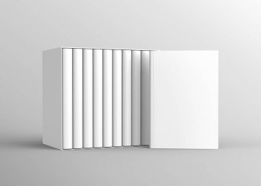 Karton kutu kapaklı kitap