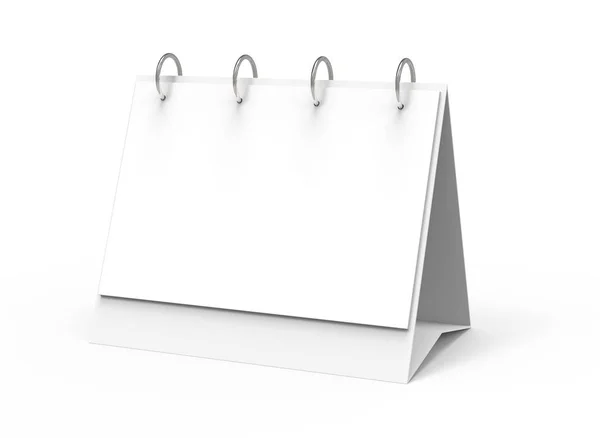 Blank Skrivebord Kalender Gøre Kalender Mockup Med Tom Plads Til - Stock-foto