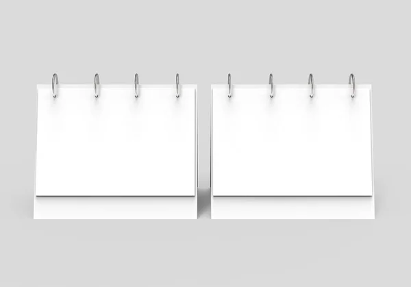 Calendario Escritorio Blanco Maqueta Calendario Renderizado Con Espacio Vacío Para —  Fotos de Stock