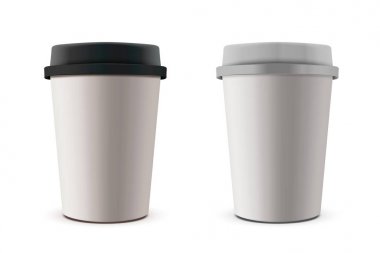 Paket servisi olan restoran kağıt Kupası mockup